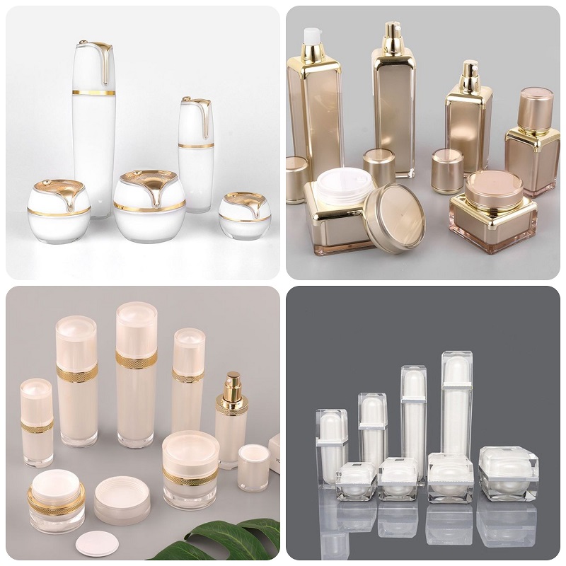 Chai đựng mỹ phẩm và hũ đựng kem