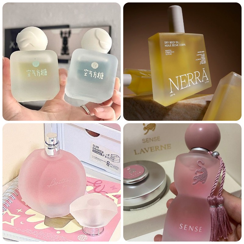 chai lọ chiết nước hoa thủy tinh mờ