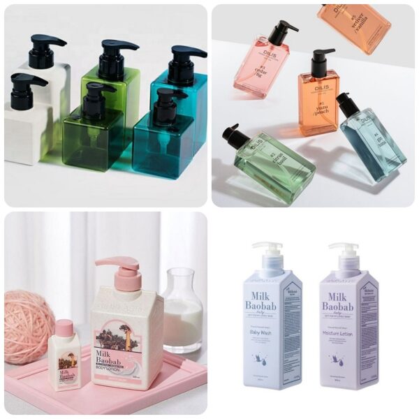 Mẫu chai nhựa acrylic vuông đẹp