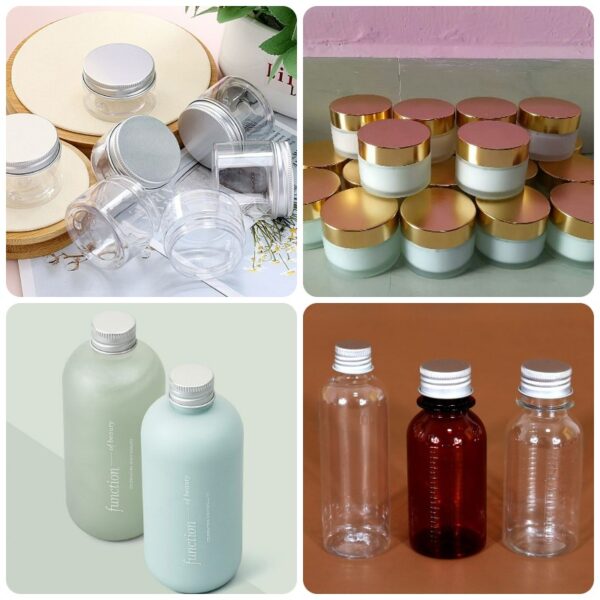 chai nhựa nắp nhôm