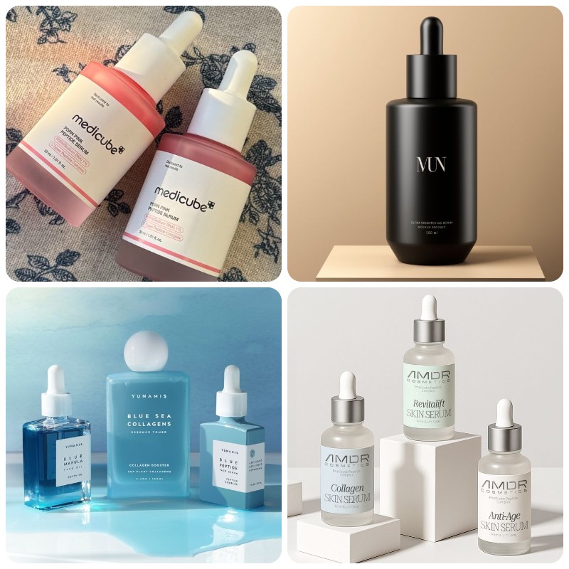 huyết thanh chai acrylic