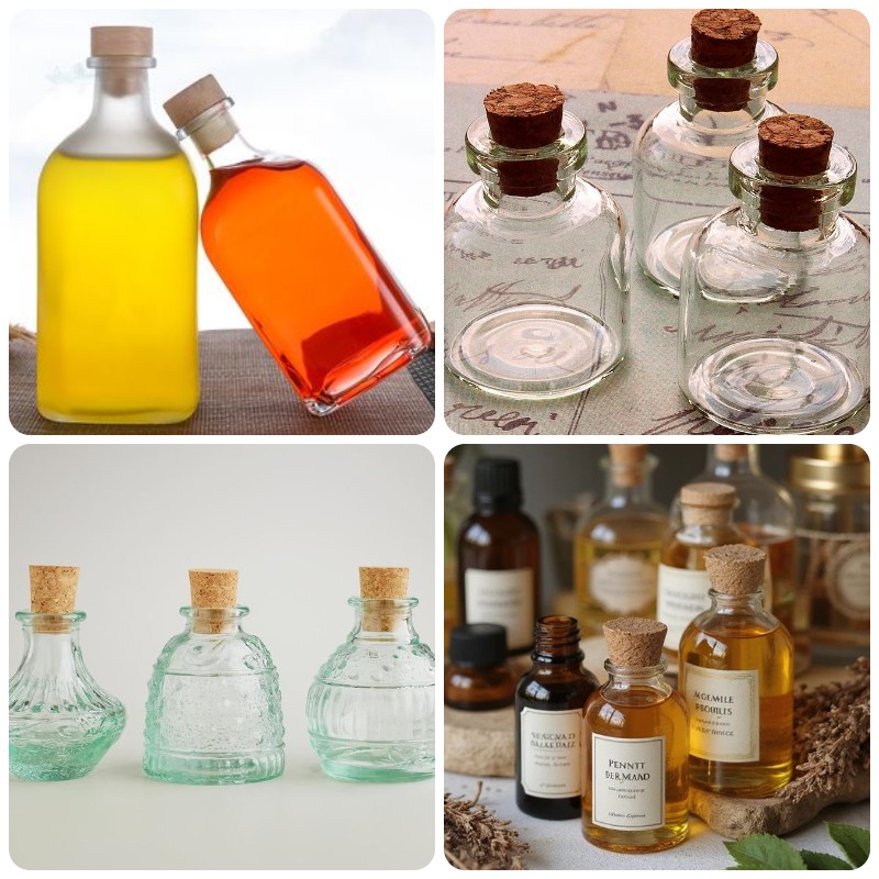 chai thủy tinh nút gỗ