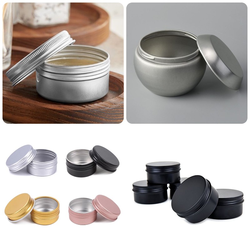 hũ lọ thiếc đựng mỹ phẩm