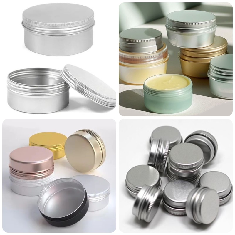 hũ lọ thiếc đựng mỹ phẩm