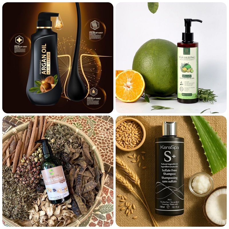 gia công dầu gội thảo dược