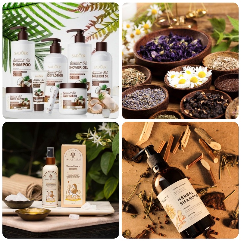 gia công dầu gội thảo dược số lượng lớn